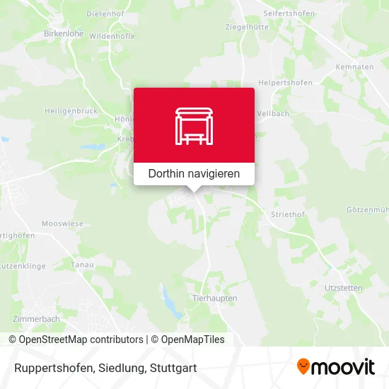 Ruppertshofen, Siedlung Karte