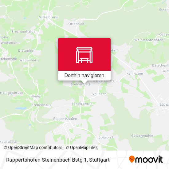 Ruppertshofen-Steinenbach Bstg 1 Karte
