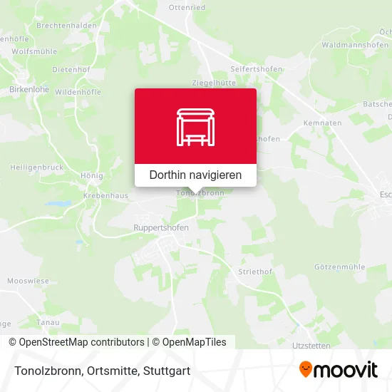 Tonolzbronn, Ortsmitte Karte