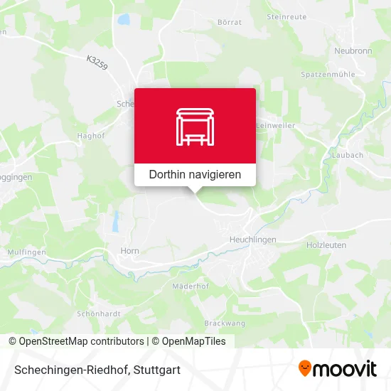 Schechingen-Riedhof Karte
