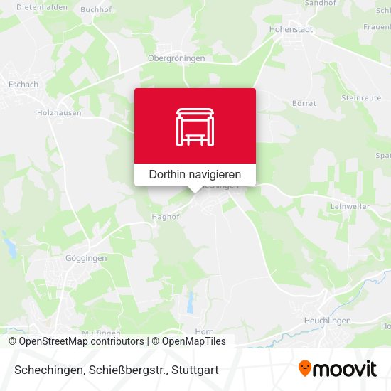 Schechingen, Schießbergstr. Karte