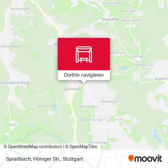 Spraitbach, Höniger Str. Karte