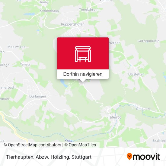 Tierhaupten, Abzw. Hölzling Karte