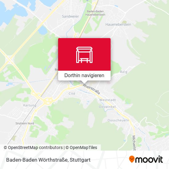 Baden-Baden Wörthstraße Karte