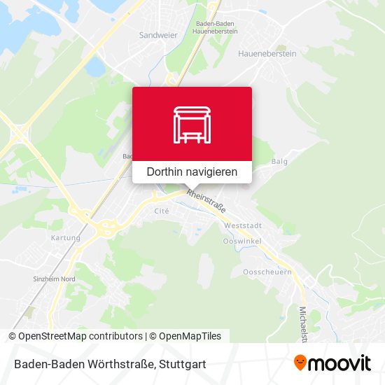 Baden-Baden Wörthstraße Karte
