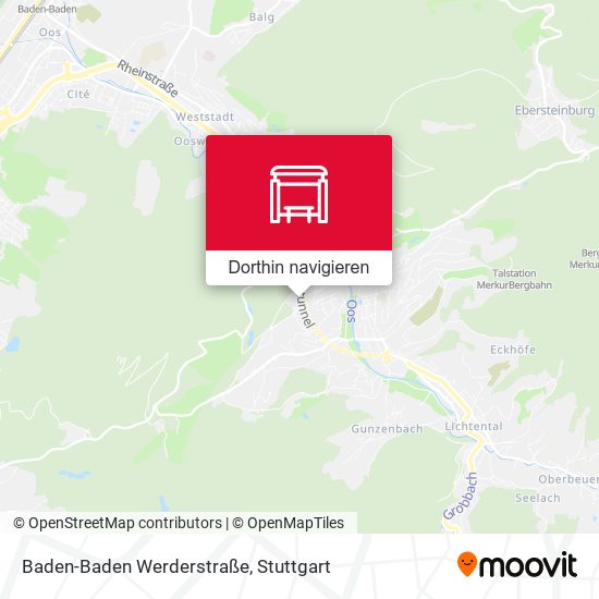 Baden-Baden Werderstraße Karte