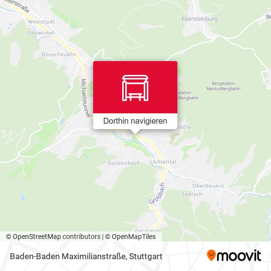 Baden-Baden Maximilianstraße Karte