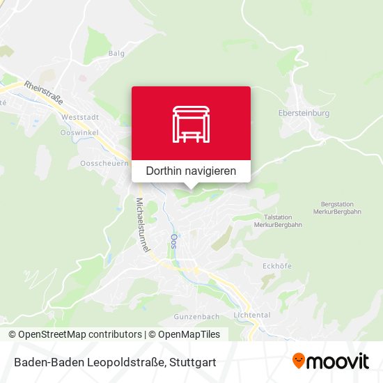 Baden-Baden Leopoldstraße Karte