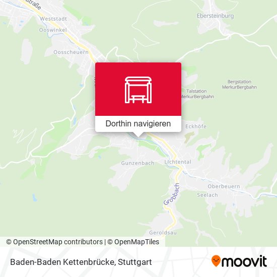Baden-Baden Kettenbrücke Karte