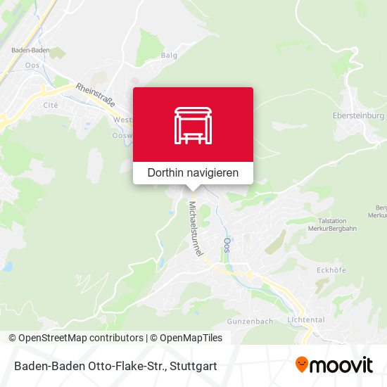 Baden-Baden Otto-Flake-Str. Karte
