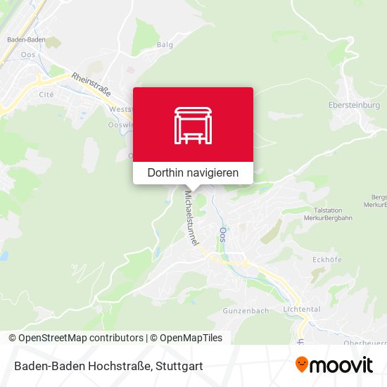 Baden-Baden Hochstraße Karte