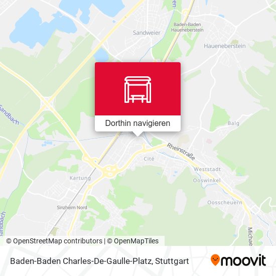 Baden-Baden Charles-De-Gaulle-Platz Karte