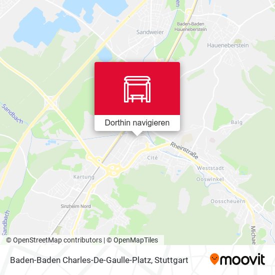 Baden-Baden Charles-De-Gaulle-Platz Karte