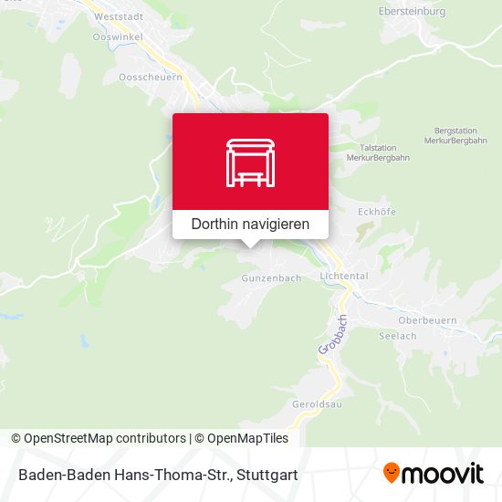 Baden-Baden Hans-Thoma-Str. Karte