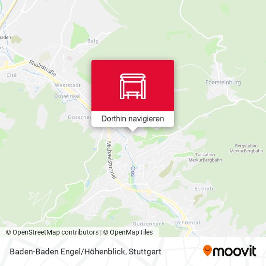 Baden-Baden Engel/Höhenblick Karte