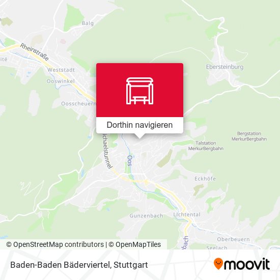Baden-Baden Bäderviertel Karte