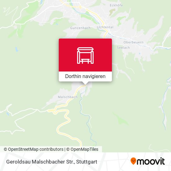 Geroldsau Malschbacher Str. Karte