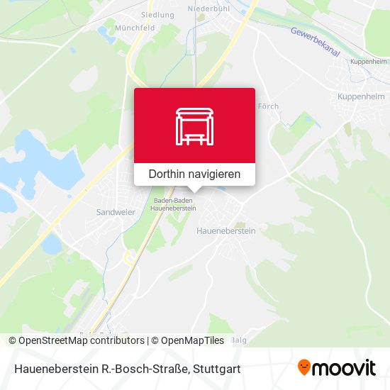 Haueneberstein R.-Bosch-Straße Karte