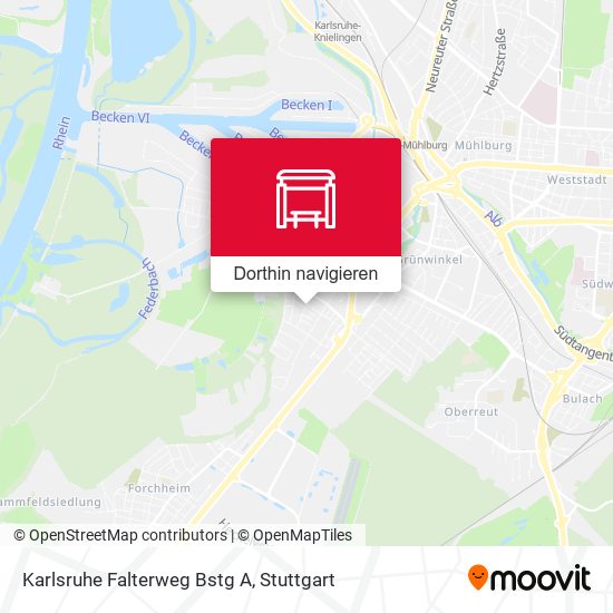 Karlsruhe Falterweg Bstg A Karte