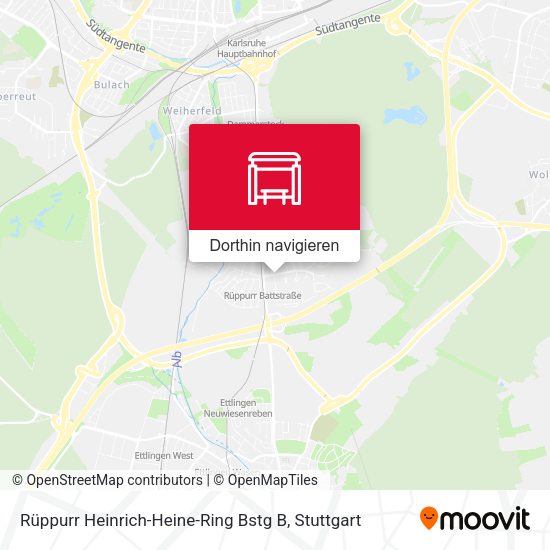 Rüppurr Heinrich-Heine-Ring Bstg B Karte