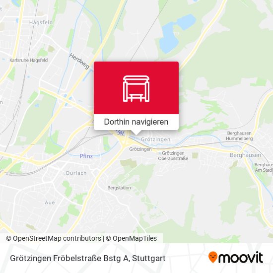 Grötzingen Fröbelstraße Bstg A Karte