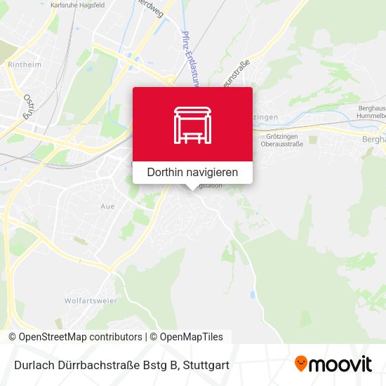 Durlach Dürrbachstraße Bstg B Karte