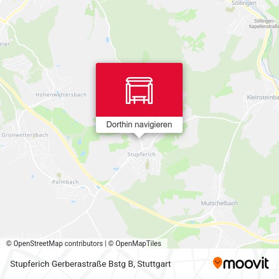 Stupferich Gerberastraße Bstg B Karte