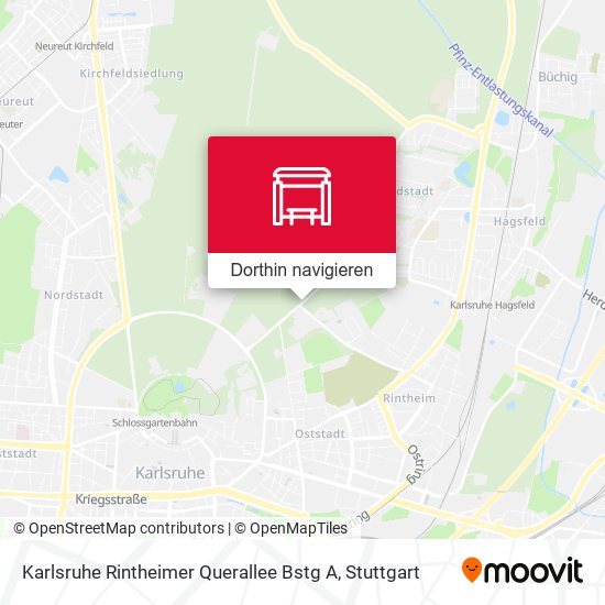 Karlsruhe Rintheimer Querallee Bstg A Karte