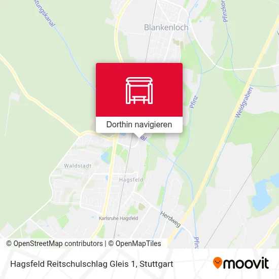 Hagsfeld Reitschulschlag Gleis 1 Karte