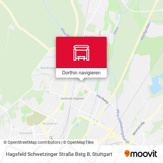 Hagsfeld Schwetzinger Straße Bstg B Karte