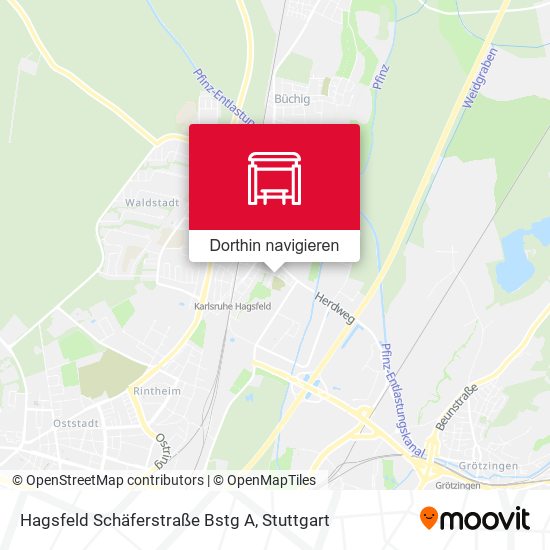 Hagsfeld Schäferstraße Bstg A Karte