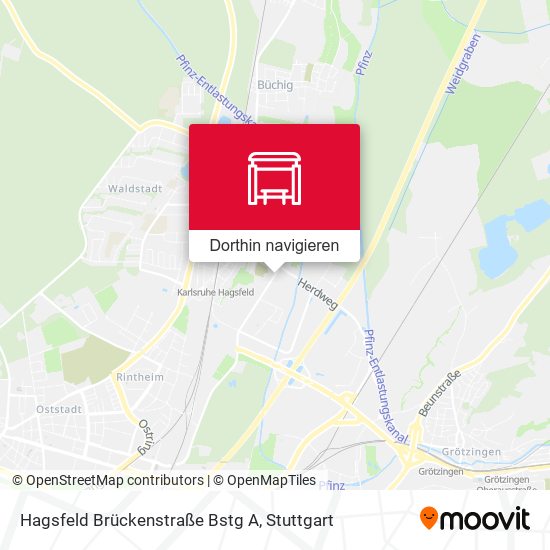 Hagsfeld Brückenstraße Bstg A Karte