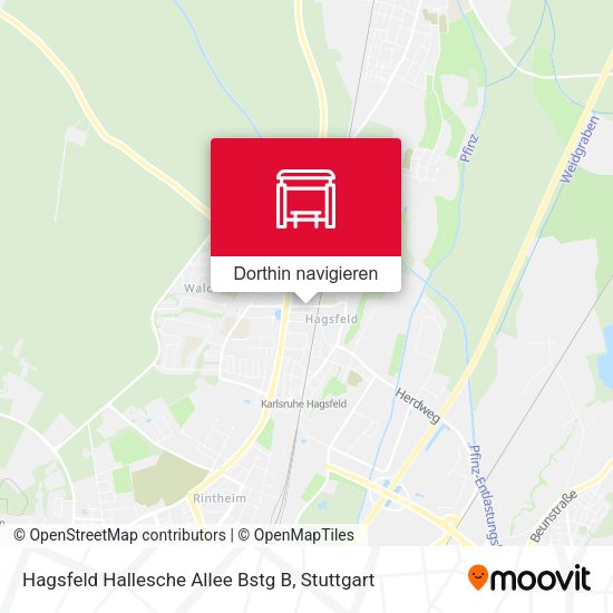 Hagsfeld Hallesche Allee Bstg B Karte