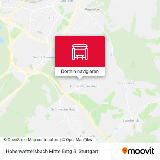 Hohenwettersbach Mitte Bstg B Karte