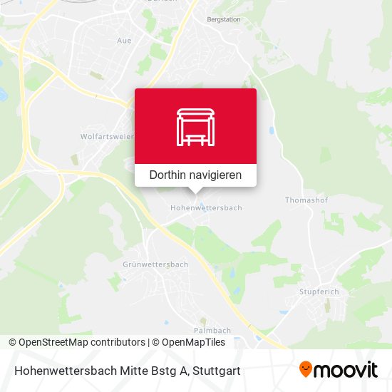 Hohenwettersbach Mitte Bstg A Karte