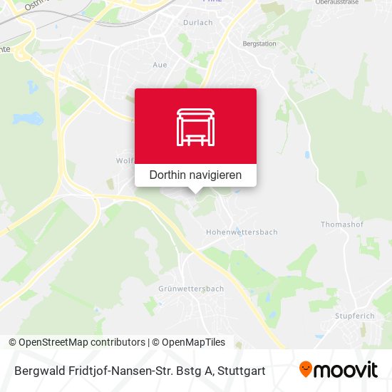 Bergwald Fridtjof-Nansen-Str. Bstg A Karte