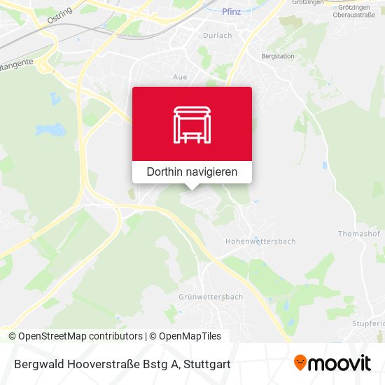 Bergwald Hooverstraße Bstg A Karte