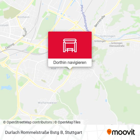 Durlach Rommelstraße Bstg B Karte