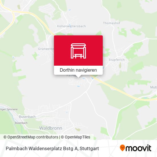 Palmbach Waldenserplatz Bstg A Karte