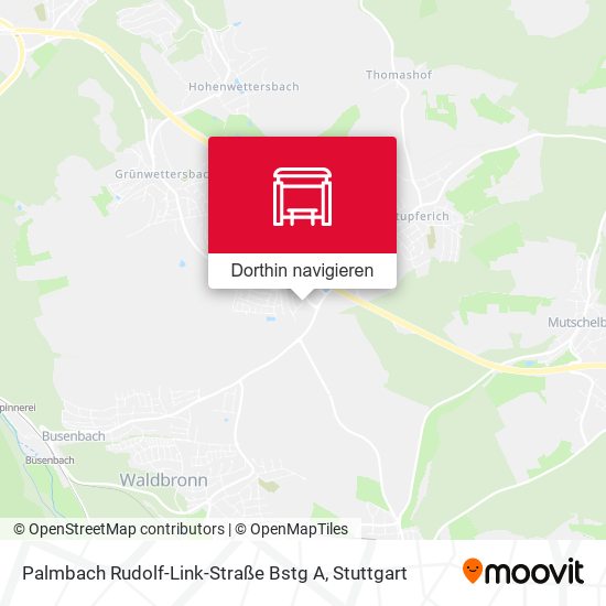 Palmbach Rudolf-Link-Straße Bstg A Karte