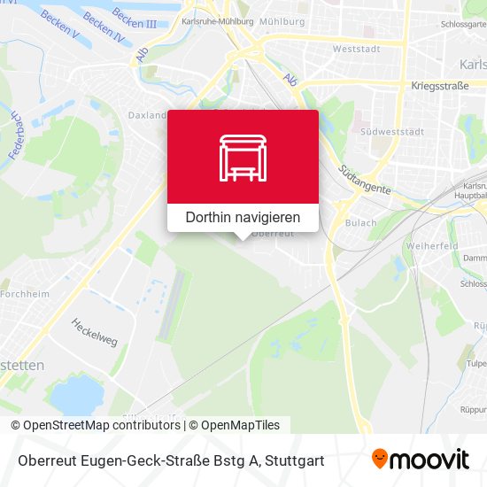 Oberreut Eugen-Geck-Straße Bstg A Karte