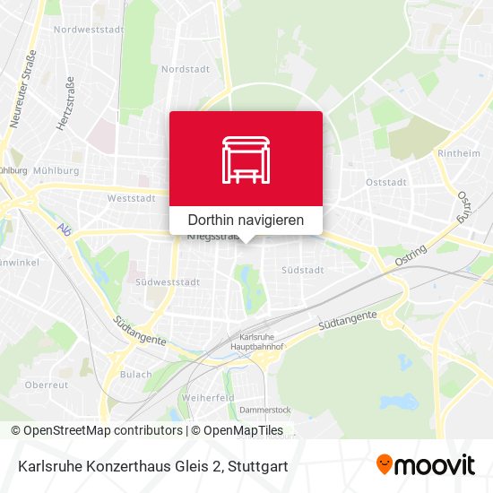 Karlsruhe Konzerthaus Gleis 2 Karte