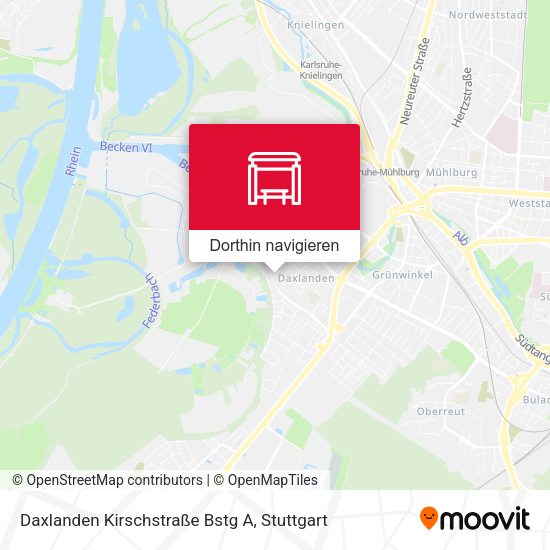 Daxlanden Kirschstraße Bstg A Karte
