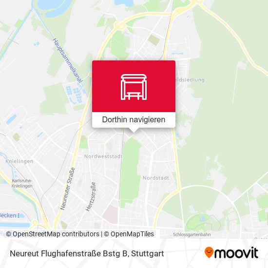 Neureut Flughafenstraße Bstg B Karte