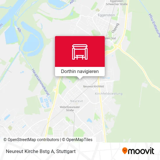 Neureut Kirche Bstg A Karte