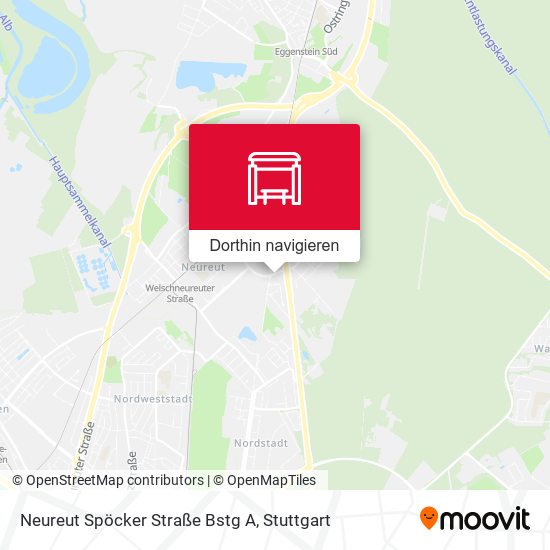 Neureut Spöcker Straße Bstg A Karte