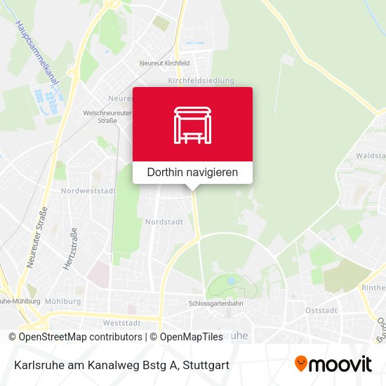 Karlsruhe am Kanalweg Bstg A Karte