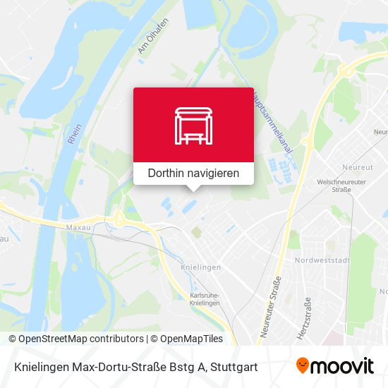 Knielingen Max-Dortu-Straße Bstg A Karte
