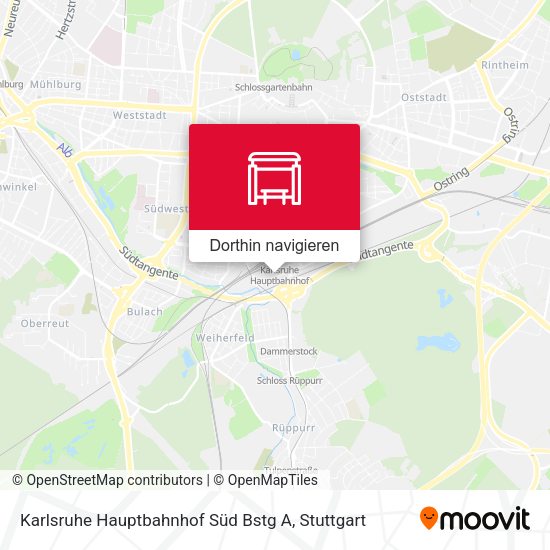 Karlsruhe Hauptbahnhof Süd Bstg A Karte