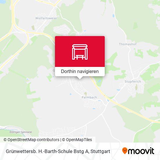 Grünwettersb. H.-Barth-Schule Bstg A Karte